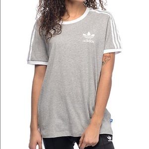 grey adidas top